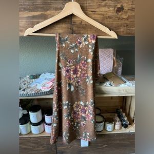 Bell Bottom Floral Stretch Pants